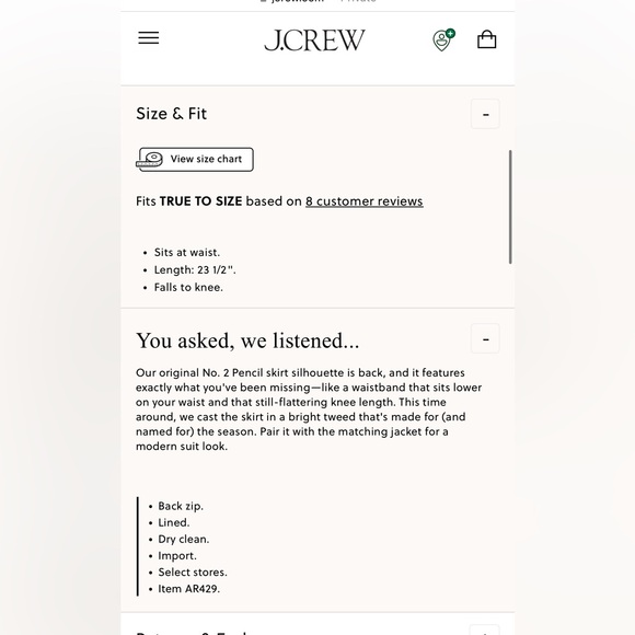 Jcrew pink autumn tweed skirt - Picture 7 of 7